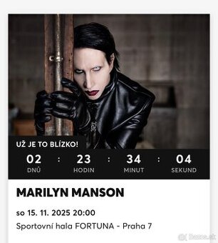 2 lístky - Koncert Marilyn Manson