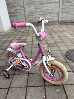 Detský ružový bicykel
