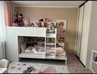 Detská poschodová postel aj so skriňou