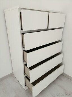 Nová Komoda IKEA MALM - 6 zásuviek - 80x123