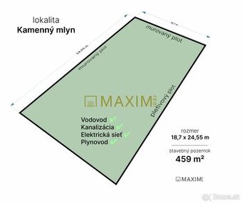Na predaj stavebný pozemok, Kamenný mlyn, Trnava