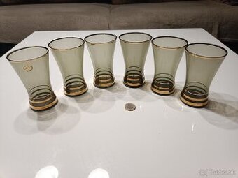 Pozlátené poháre Bohemia Glass 6ks