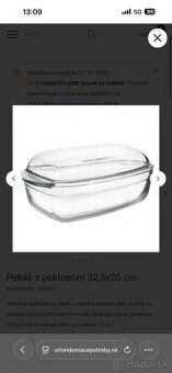 Zapekacia misa sklo