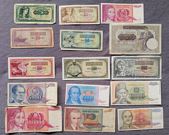 Bankovky bývalej Juhoslávie