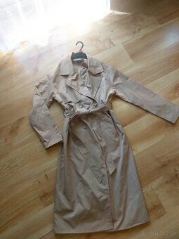 Hnedý trench coat × S