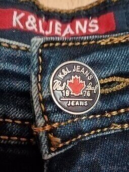 DŽÍNSY-NOVÉ-ZNAČKOVÉ: K&L JEANS DENIM - MADE in KANADA-ZĽAVA