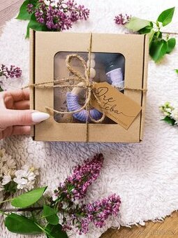 Darčekový box Makramé difuzér s vonným olejom LEVANDUĽA