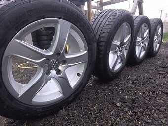Originál Audi hliníkové disky +Letné pneu