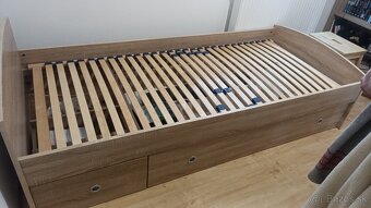 POSTEĽ 90x200 DUB SONOMA + ROŠT