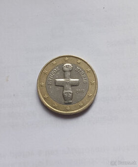 predám zberatelskú jednoeurovú mincu