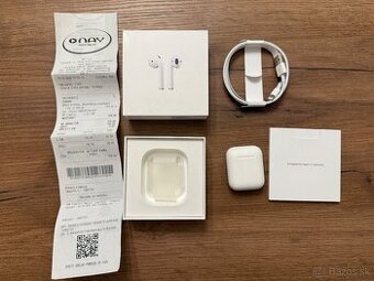 Apple AirPods 2. generácia s nabíjacím puzdrom + bal