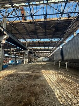 Priemyselná hala so žeriavom, - 1