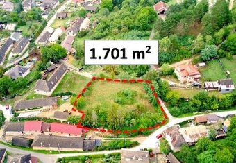 Gemerská Poloma - 1.701 m2 POZEMOK NA RD  - 10 minút od RV