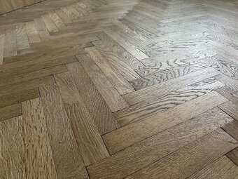 Dubové parkety herrigbone - 1