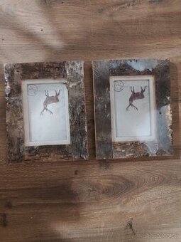 2x rámik na fotku - drevo