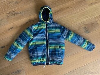 Lyžiarska chlapčenska bunda, veľkosť:152 obojstranná