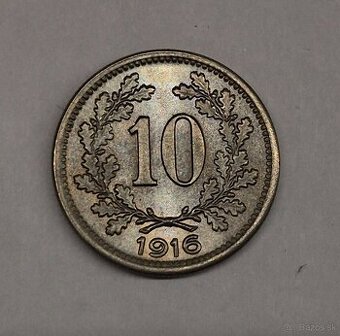 10 Halier 1916, nový znak, RL - 1