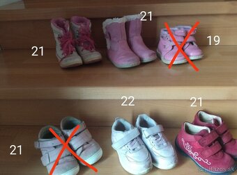Rôzne topánky 19,21,22