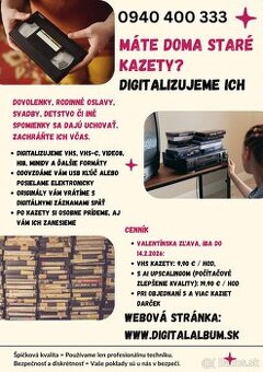 Profesionálna digitalizácia VHS kaziet + vylepšenie do 4K