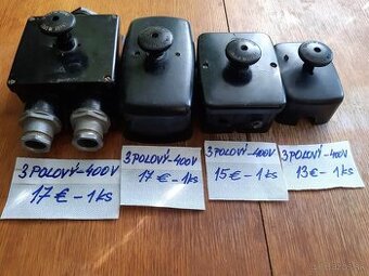 3-pólové tlačidlové vypínače