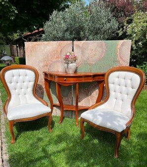 Predám set - 2 kreslá + stolík Konzol