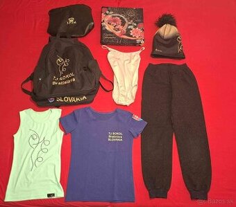 Dievčenské oblečenie na gymnastiku