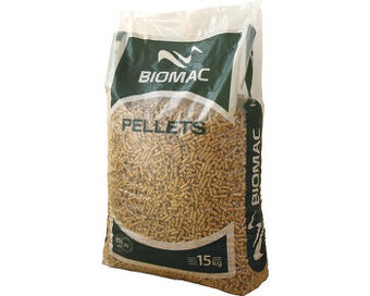 Drevene pelety na kurenie/pre zvierata 15kg, 6ks