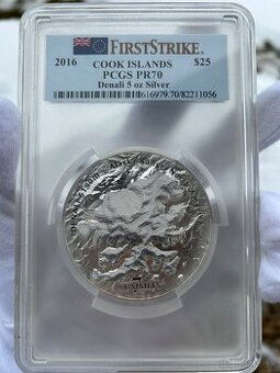 Investičné striebro - 5 oz strieborná minca Denali Ag 999