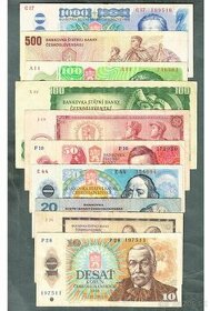 Sestava staré bankovky 1961-1988 - 10 kusů