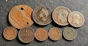 9ks medených mincí 19.storočie