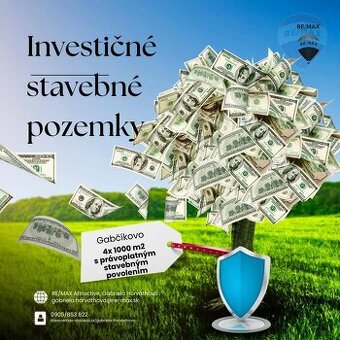 Predaj: INVESTIČNÉ STAVEBNÉ POZEMKY s právoplatným stavebný