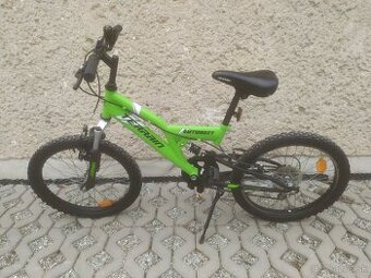 Detský celoodpružený bicykel 20"