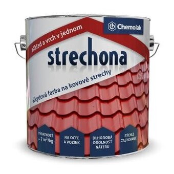 Farba na strechu Strechona 2in1 cervenohneda 10l neotvorena