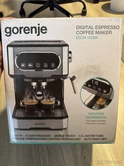 Gorenje - Digital Espresso Coffee Maker - ESCM 15DBK