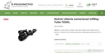 InfiRay TUBE TD50L s prísvitom 940 nm - 1