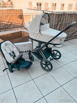 Kombinovaný Cybex priam - Rosegold Off White Platinum
