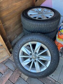 4ks elektróny+ zimné pneumatiky Dunlop 195/65 15