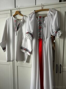 Svadobné šaty, košela, topánky