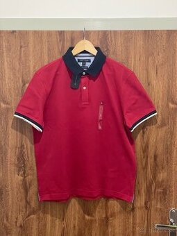 Pánska červená polokošeľa Tommy Hilfiger