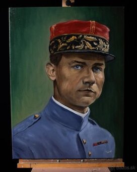 Portrét Milan Rastislav Štefánik - tradičná olejomaľba