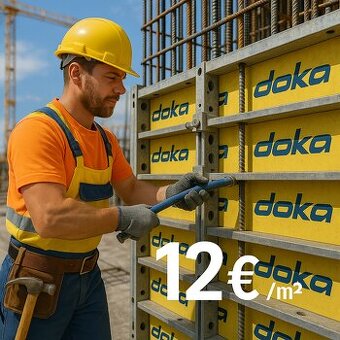 PONUKA PRÁCE ŠALOVANIE  - Tesár , Debnenie  (DOKA , PERI )