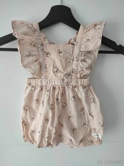 Newbie Letný overal na traky s volánmi, kvety - 1