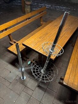 Chrómová tyč s košíkmi