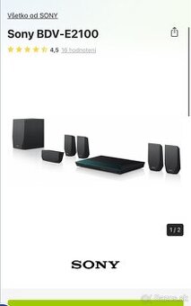 Domáce kino Sony BDV-E2100