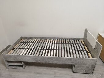 Postel + matrac 90x200 cm