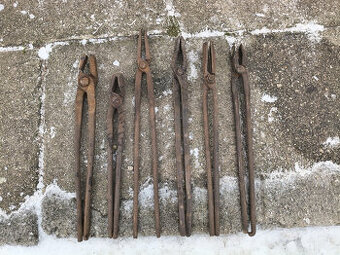 Kováčske kliešte ,náradie,kladiva ,sekera,nebožiec ´2