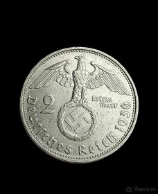 2 Marka 1936 G - vzácnejšia mincovna - 1