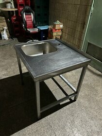 Nerezový stôl - drez 90x80cm