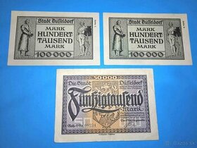Bankovky NĚMECKO - 50.000 - 500 Millionen Mark 1923