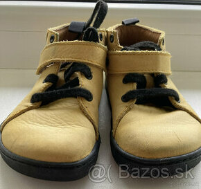 Celoročné bf topánky Pegres Barefoot BF52 Žlté - veľ.: 25
